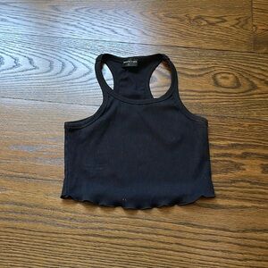 White Fox ribbed tank